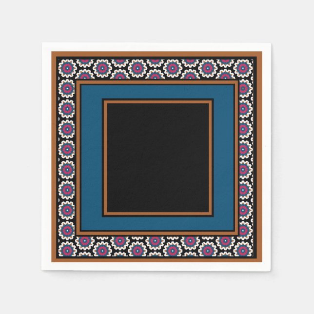 MVB Mexican Monogram Able Accelerator Border Desig Serviette (Vorderseite)