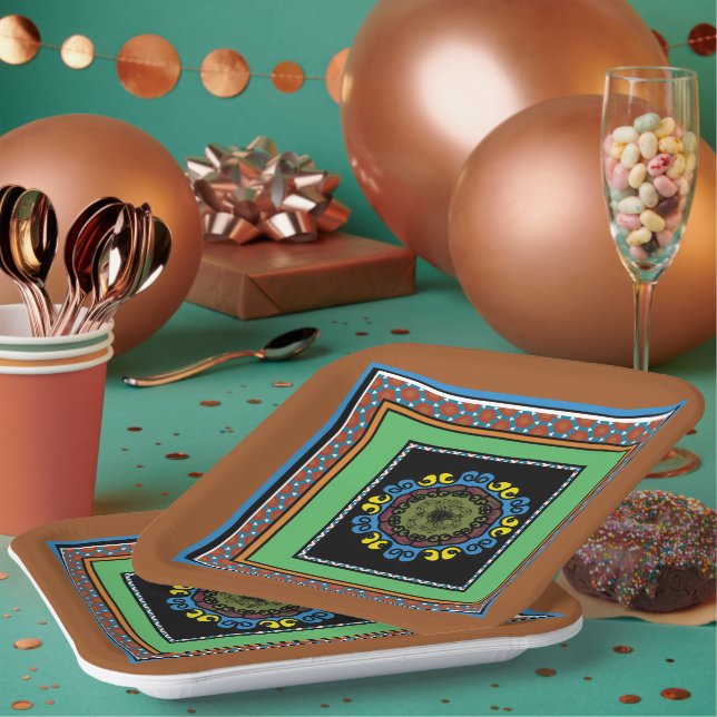 MVB - Mexikanischer Stolz-1-Design Pappteller (Multi)