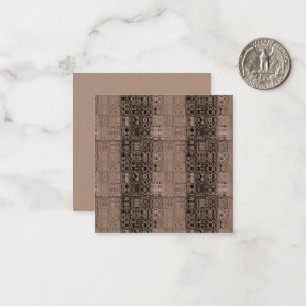 MVB Sepia-Faux Glas-Verpackungspapier Mitteilungskarte