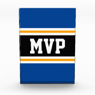 MVP Athletic Navy Schwarz-weiß Gelbe Streifen Fotoblock