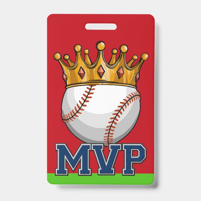 MVP Baseball Lanyard Abzeichen Ausweis (Vorderseite)