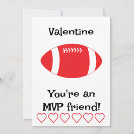 MVP Football Kids Classroom Holiday Card Feiertagskarte