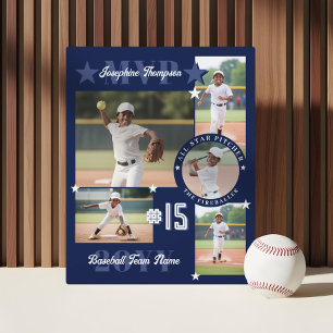 MVP-Foto-Collage für Baseballspieler am Ende der S Fotoplatte