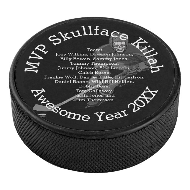 MVP Personalisieren mit Name oder Nickname und Tea Eishockey Puck (3/4)