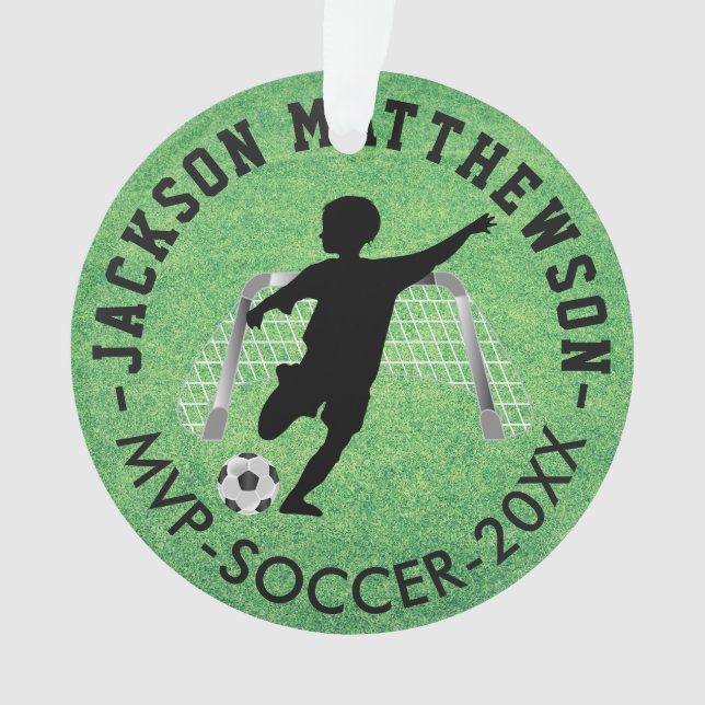 MVP Soccer ⚽ Player - Junge Ornament (Vorderseite)