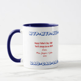 Mvp-VATI personalisierte Vatertags-Tasse Tasse