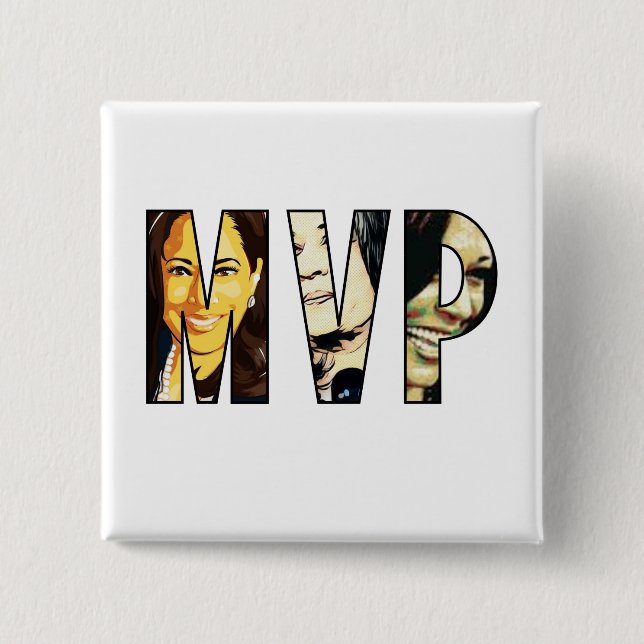 MVP Vizepräsidentin Kamala Harris Button (Vorderseite)