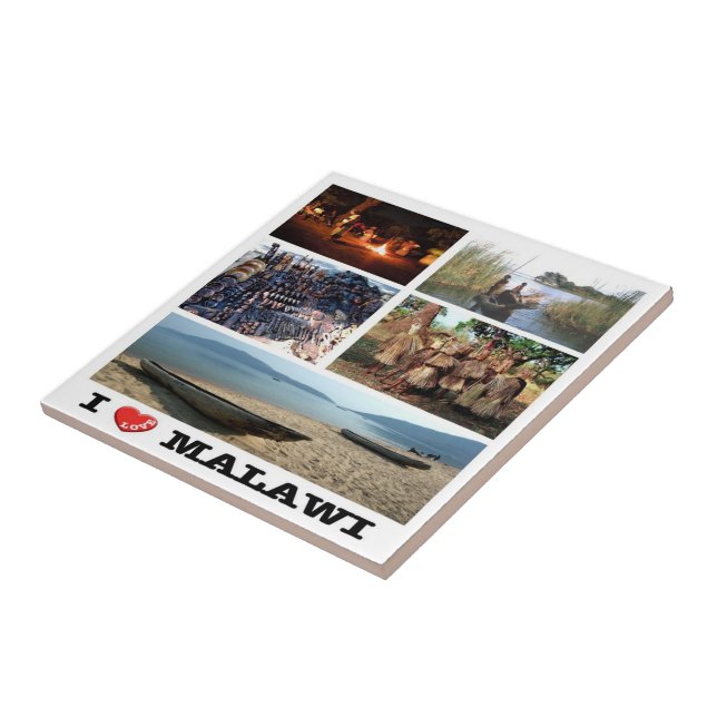 MW009 MALAWI I Liebe, Mosaik, Afrika, Fliese (Seite)