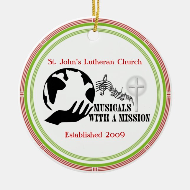 MWAM Weihnachtsverzierung Keramik Ornament (Vorne)