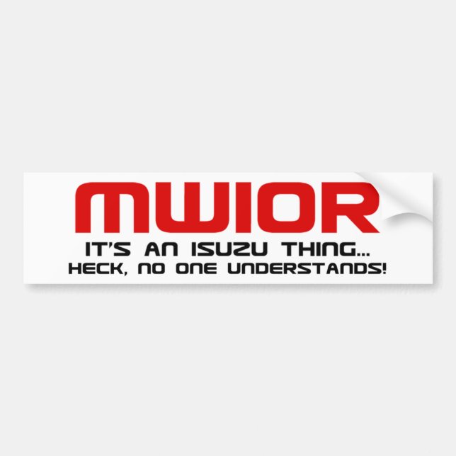 MWIOR Autoaufkleber (Vorne)