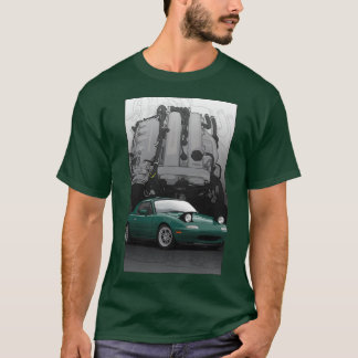 Mx5 Miata NA MK1 Abbildung mit BP18 Motor T-Shirt