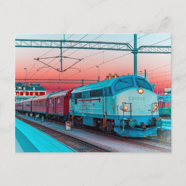 MX 1009 bei Kalmar C, Südschweden Postkarte (Vorderseite)