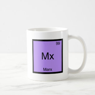 Mx - Marx Lustiges Element Chemie Symbol T-Shirt Tasse