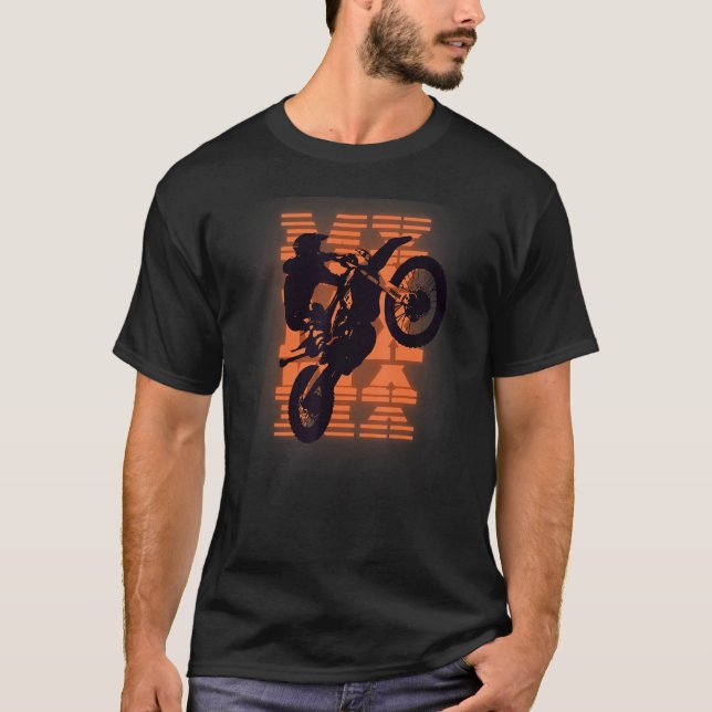 Mx Motocross Mens Dirt Bikes Graphic T-Shirt (Vorderseite)