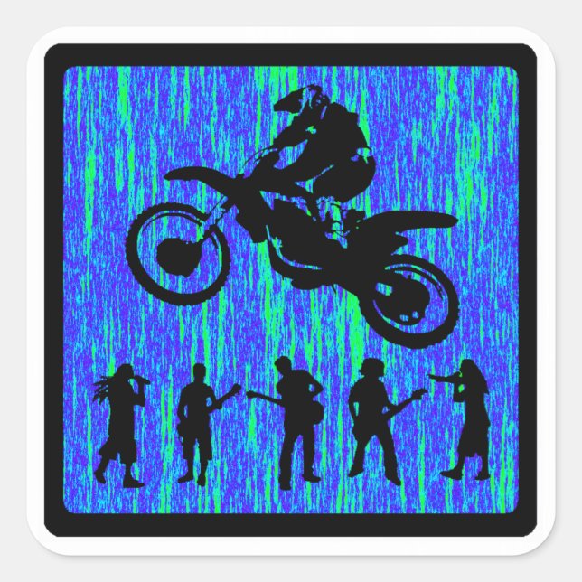 MX SPOON STYLIERT QUADRATISCHER AUFKLEBER (Vorderseite)