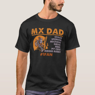 Mx Vater Dirt Bike Vater Motocross Daddy T Shirt