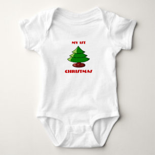 My1st Christmas Tree Baby Strampler