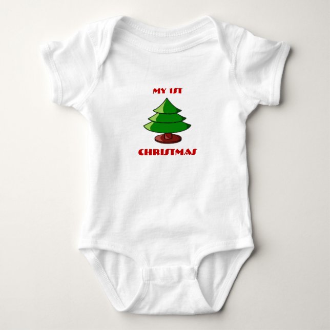 My1st Christmas Tree Baby Strampler (Vorderseite)