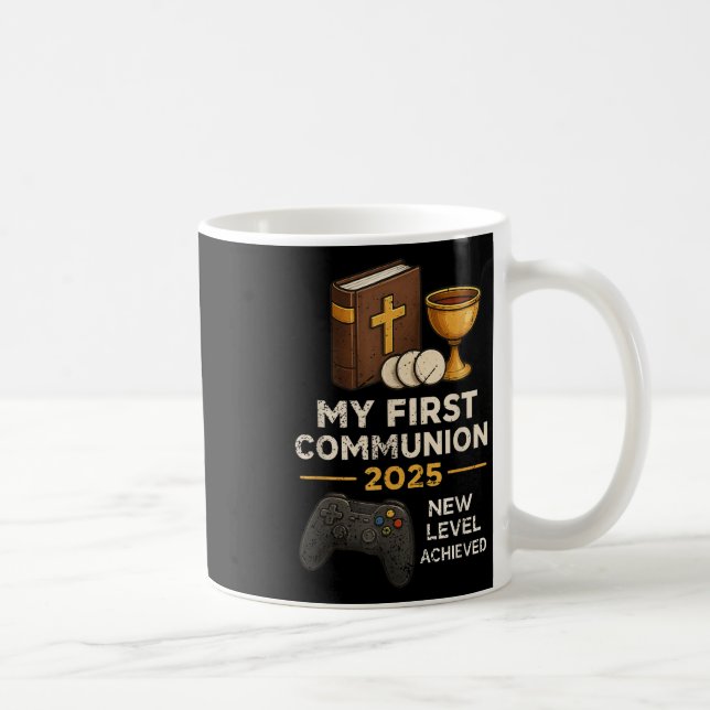 My 1st First Communion 2025 Video Game Catholic Bo Kaffeetasse (Rechts)