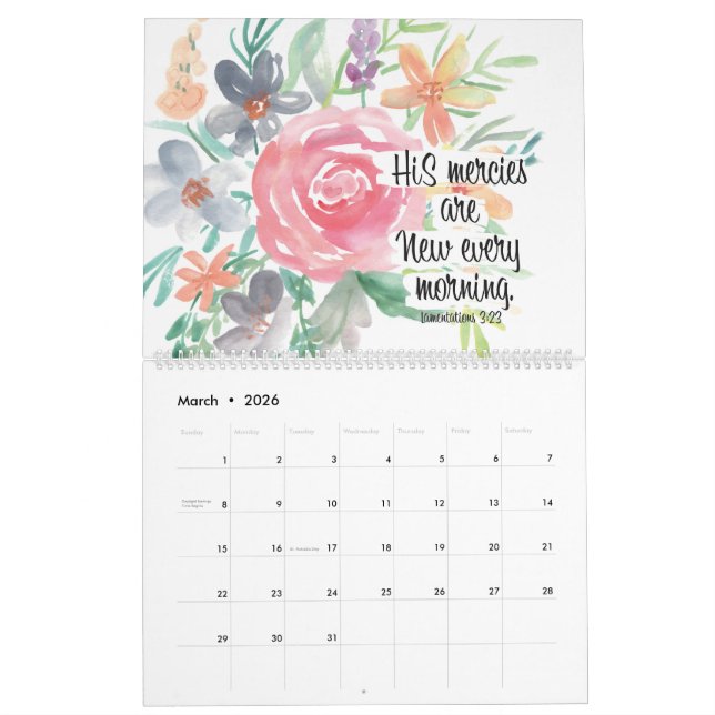 My 2020 Scripture Calendar Kalender (Mär 2026)