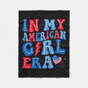 My American Girl Era Retro 4. Juli Groovy Patr Fleecedecke