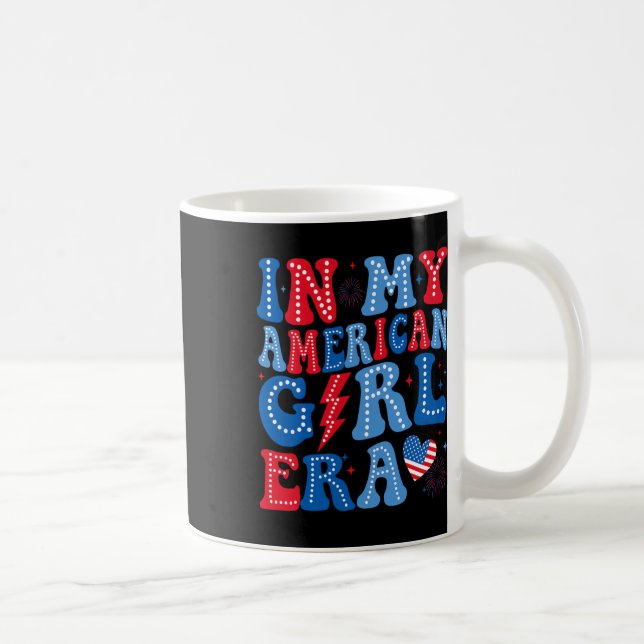 My American Girl Era Retro 4. Juli Groovy Patr Kaffeetasse (Rechts)