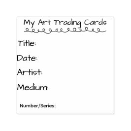 My Art Trading Cards Self Inking Rubber Stamp Permastempel