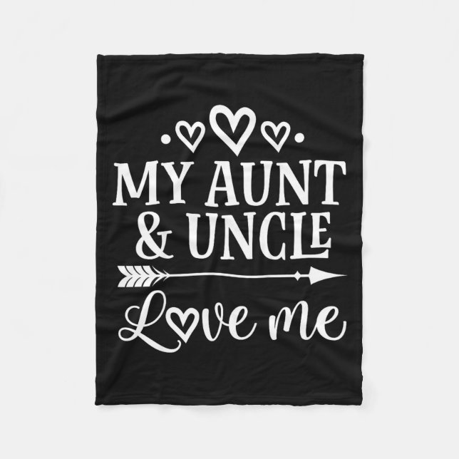 My Aunt And Uncle Love Me Niece  Fleecedecke (Vorderseite)