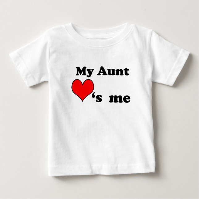 My Aunt loves me Baby T-shirt (Vorderseite)