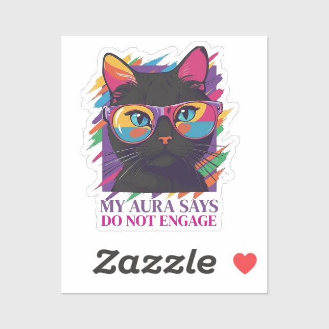 My Aura Says Sticker (Blatt)