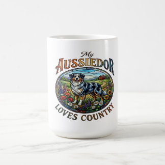 My Aussiedor Loves Country Coffee Mug Kaffeetasse