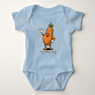 My Baby Boy Happy Papaya Strampler