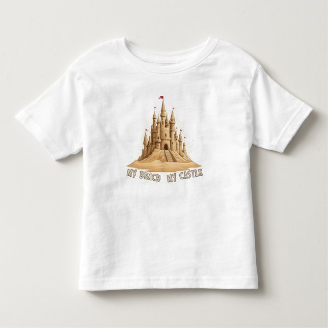My Beach, My Sandcastle Kleinkind T-shirt (Vorderseite)