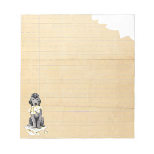 My Bedlington Terrier Ate My Hausaufgaben Notepad Notizblock