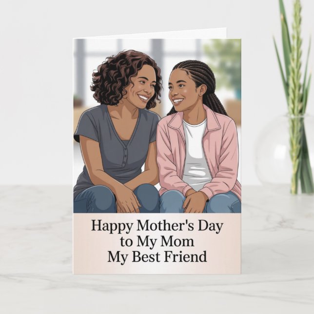 My Best Friend Mother's Day Card Feiertagskarte (Vorderseite)
