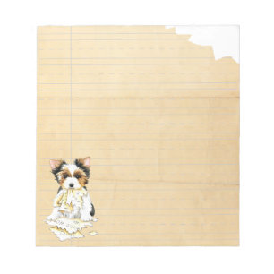 My Biewer Terrier Ate Meine Hausaufgaben Notepad Notizblock