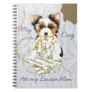 My Biewer Terrier Ate My Lesson Plan Notebook Notizblock