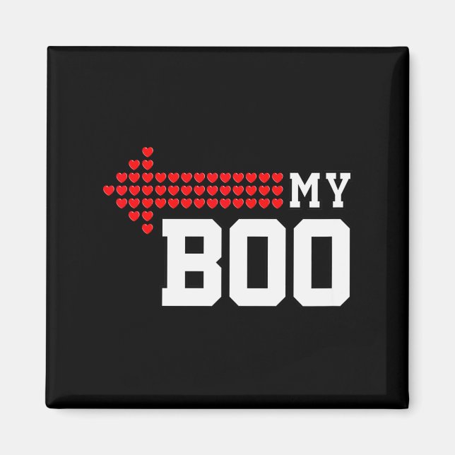 My Boo &amp; My Bae Valentines Day Cute Couple Mat Magnet (Vorne)