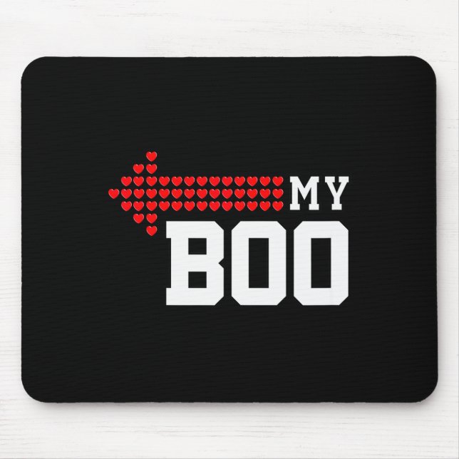 My Boo &amp; My Bae Valentines Day Cute Couple Mat Mousepad (Vorne)