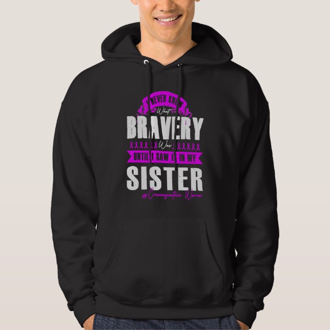 My BRAVERY SISTER Craniosynostosis Warrior Hoodie (Vorderseite)