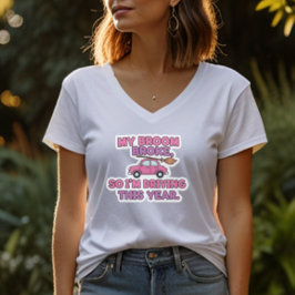 My Broom Broke Funny Witch Quote | Halloween Humor T-Shirt