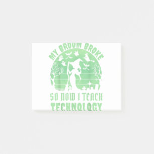 My Broom Broke So Now I Teach Technology Trick or Post-it Klebezettel