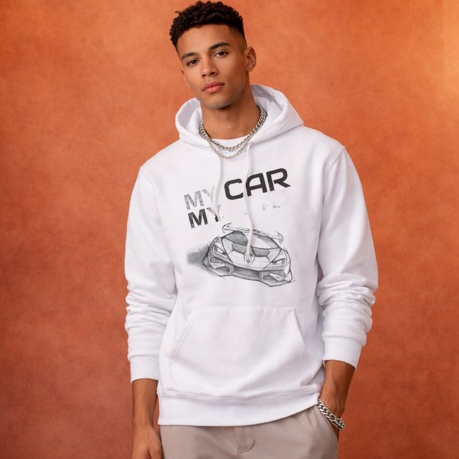 My Car My Road – Sketch Style Supercar Graphic Tee (Von Creator hochgeladen)