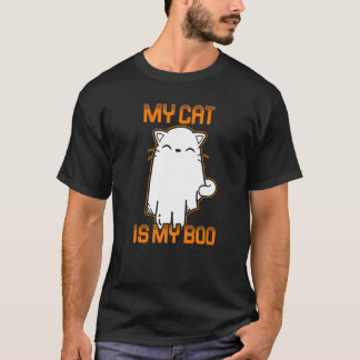 My Cat Is My Boo Halloween Cat 4 T-Shirt