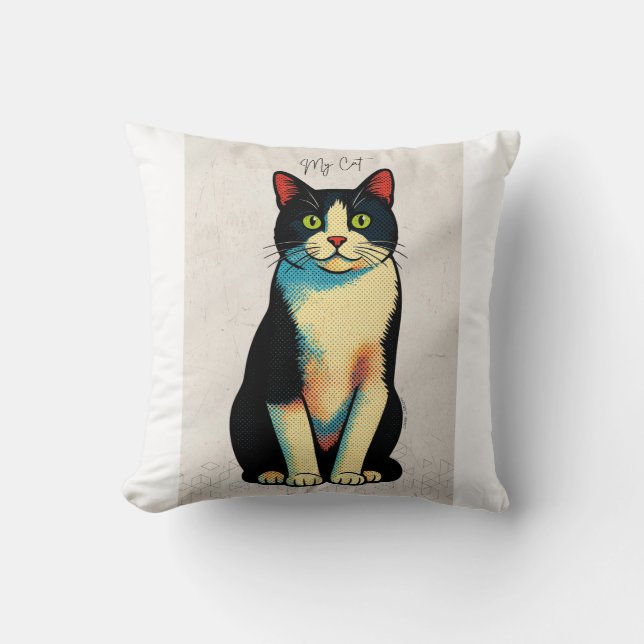 My cat Tshort Kissen (Vorderseite)
