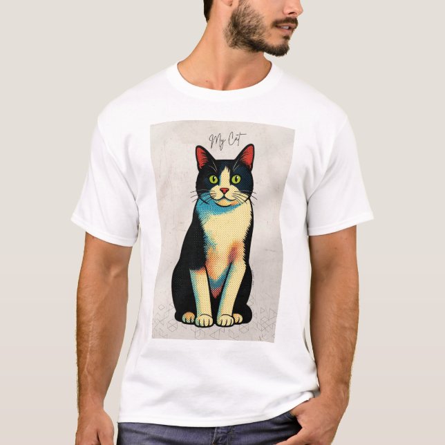 My cat Tshort T-Shirt (Vorderseite)