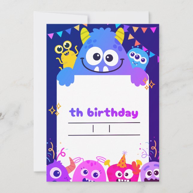 My child's birthday invitation card  einladung (Vorderseite)