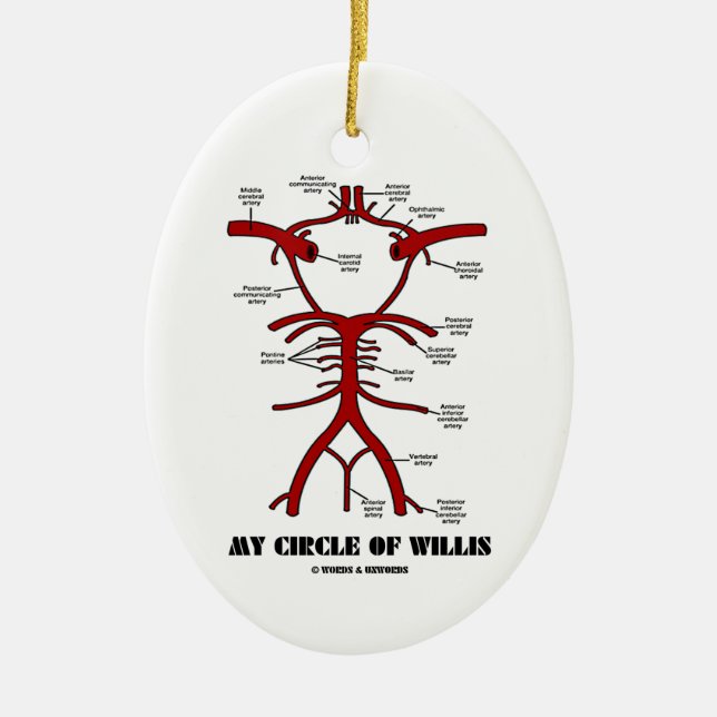 My Circle Of Willis Keramikornament (Vorne)