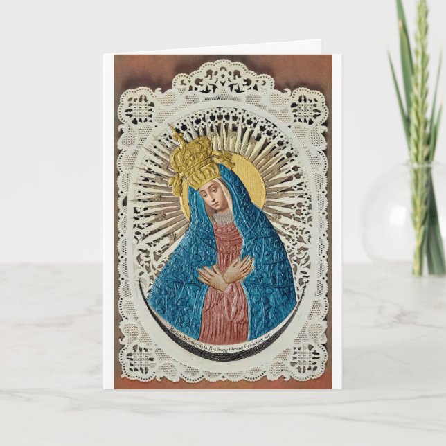 My Computer Colorization of Virgin Mary card   Karte (Vorderseite)