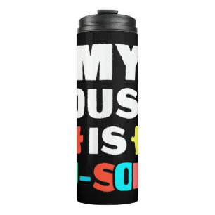 My Cousin Is Au-Some Shirt gift for mom dad son da Thermosbecher